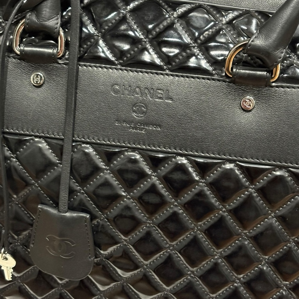 CHANEL Black Viaggio Travel Bag & Orig Dust Bag - Picture 6 of 11
